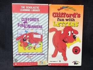 Scholastic Clifford's Fun with Numbers & Letters Animated Learning Adventure VHS
